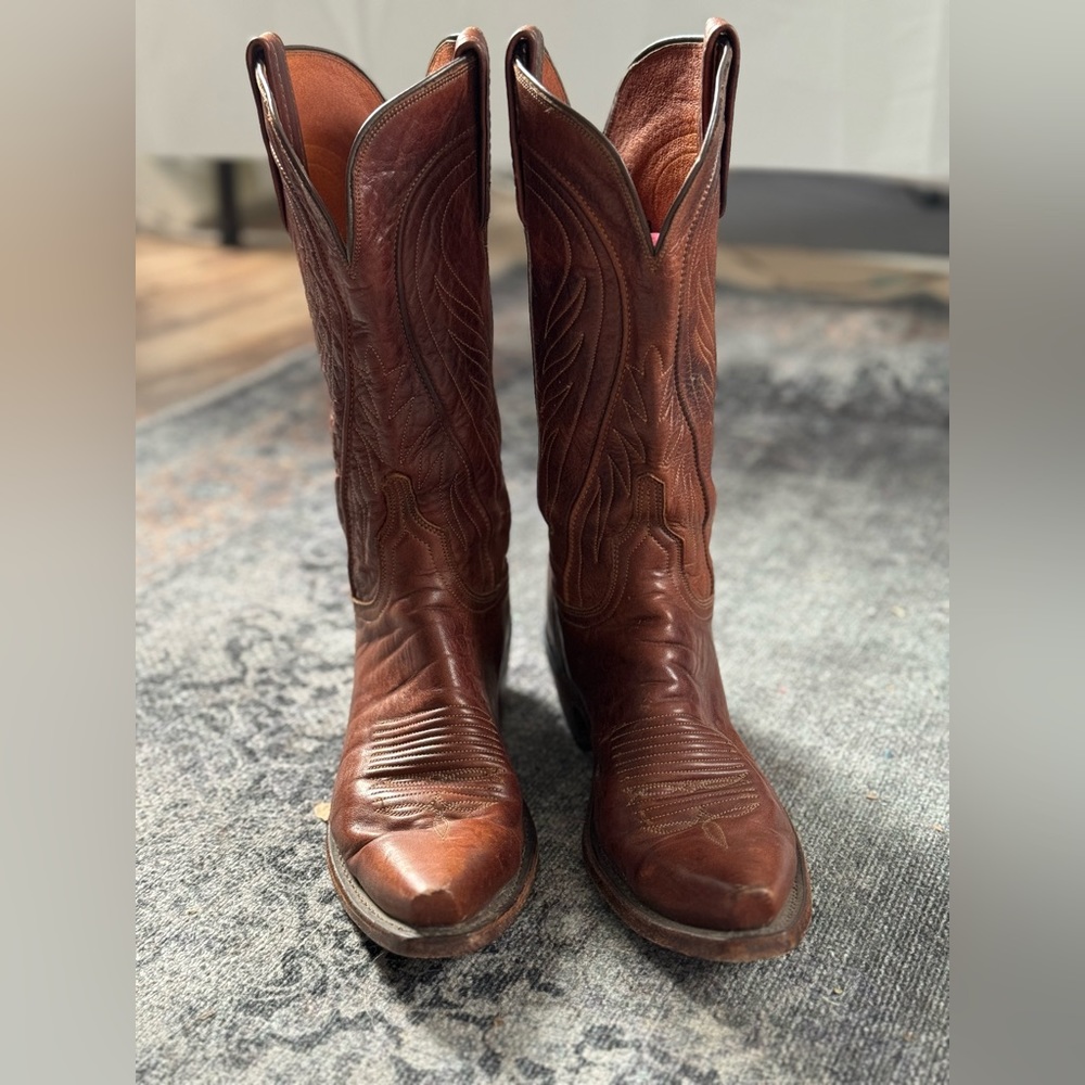 Luchesse 1883 almost new soft leather square toe cowgirl boots